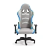 Signature Design By Ashley Lynxtyn Swivel Adjustable Height Gaming Chair With Led Lighting In Gray