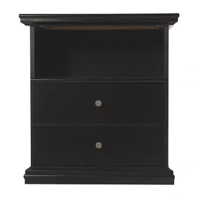 Signature Design By Ashley Miley Night Stand In Black