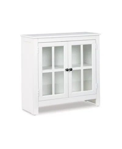 Signature Design By Ashley Nalinwood Accent Cabinet In White