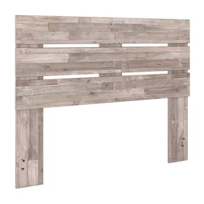 Signature Design By Ashley Neilsville Wood Panel Headboard In White