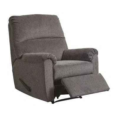 Signature Design By Ashley Nerviano Zero Wall Recliner In Gray