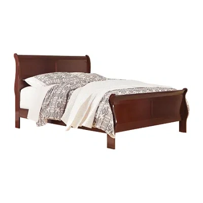 Signature Design By Ashley Ramsay Sleigh Bed In Brown