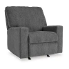 Signature Design By Ashley Rannis Manual Recliner In Gray