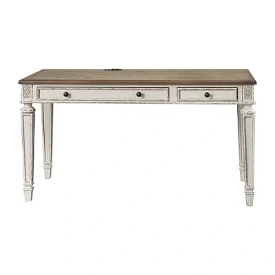 Signature Design By Ashley Realyn 60" Home Office Lift Top Desk With Usb Charging In Brown