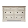 Signature Design By Ashley Realyn 7-drawer Dresser In Chipped White In Sand