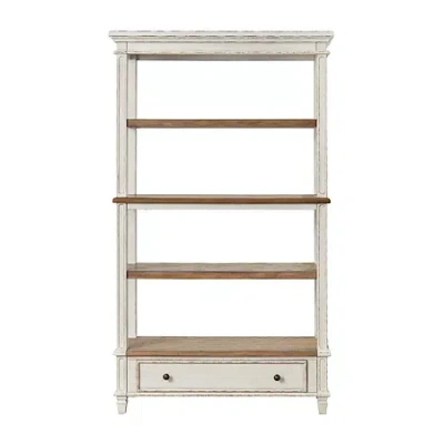 Signature Design By Ashley Realyn 75" Bookcase With 3 Shelves In White