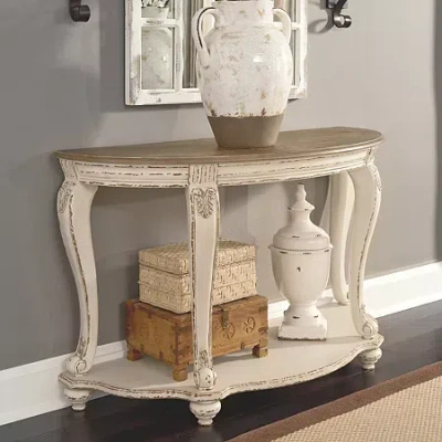 Signature Design By Ashley Realyn Sofa Table In Brown