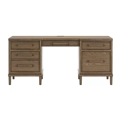 Signature Design By Ashley Roanhowe 68" Home Office Desk In Brown