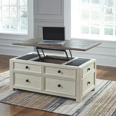 Signature Design By Ashley Roanoke 4-drawer Lift-top Coffee Table In Multi