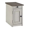 Signature Design By Ashley Roanoke Storage Chairside Table In Multi