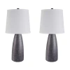 Signature Design By Ashley Shavontae 2-pc. Resin Table Lamp In Gray