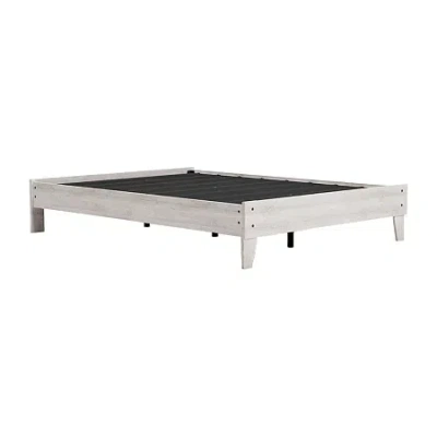 Signature Design By Ashley Shawburn Platform Bed In White