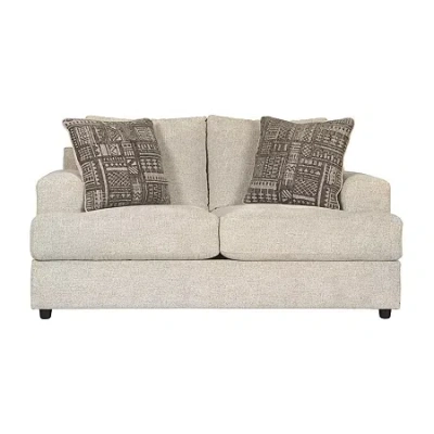 Signature Design By Ashley Soletren Track-arm Loveseat In Sand