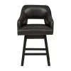 Signature Design By Ashley Tallenger 2-pc. Counter Height Upholstered Swivel Bar Stool In Black