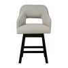 Signature Design By Ashley Tallenger 2-pc. Counter Height Upholstered Swivel Bar Stool In White