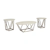 Signature Design By Ashley Tarica Coffee Table Set In White