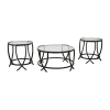 Signature Design By Ashley Tarrin Living Room Collection Coffee Table Set In Black
