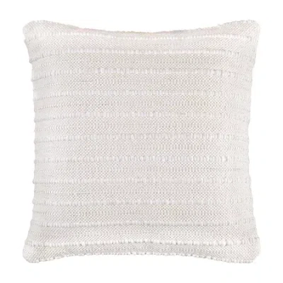 Signature Design By Ashley Theban Square Throw Pillow In White
