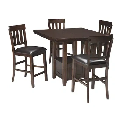 Signature Design By Ashley Towson 5-pc Counter Height Dining Set In Brown
