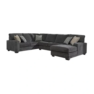 Signature Design By Ashley Tracling 3-piece Sectional In Gray