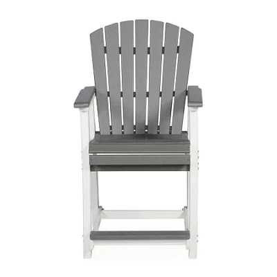 Signature Design By Ashley Transville 2-pc. Counter Height Rust Resistant Bar Stool In Gray