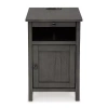 Signature Design By Ashley Treytown Chairside Table In Gray