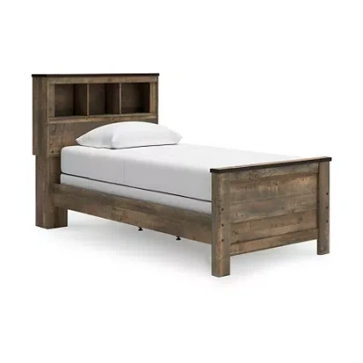 Signature Design By Ashley Trinell Bookcase Bed In Brown