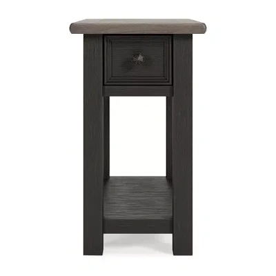 Signature Design By Ashley Tyler Creek Living Room Collection 1-drawer Storage End Table In Brown