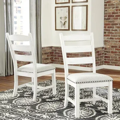 Signature Design By Ashley Valdine 2-pc. Side Dining Chair In White