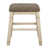 Signature Design By Ashley Valdine Collection 2-pc. Counter Height Upholstered Bar Stool In White