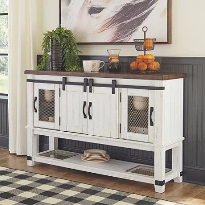 Signature Design By Ashley Valebeck Server In Brown