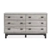 Signature Design By Ashley Vessalli 6-drawer Dresser In Light Gray In Gray
