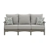 Signature Design By Ashley Visola Patio Sofa In Gray
