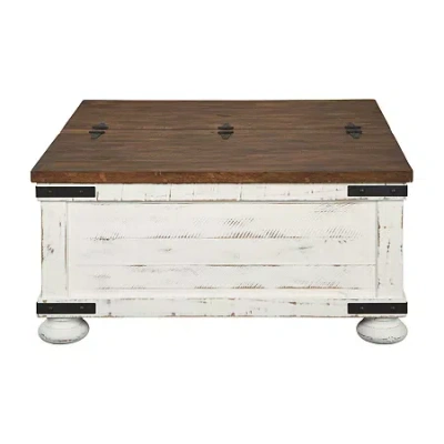Signature Design By Ashley Wystfield Lift-top Coffee Table In White