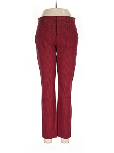 Pre-owned Signature Dress Pants In Burgundy