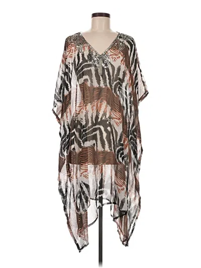 Pre-owned Signature Kimono In Brown