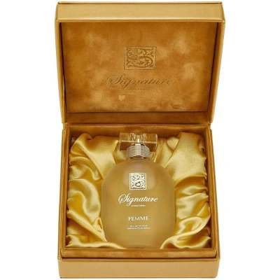 Signature Ladies Gold Limited Edition Edp Spray 3.4 oz Fragrances 7806723188673 In White