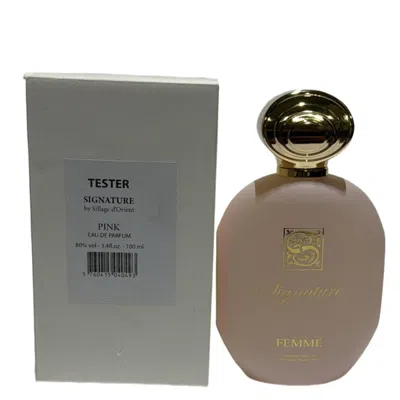 Signature Ladies Pink Edp 3.4 oz (tester) Fragrances 3760415040493 In Brown