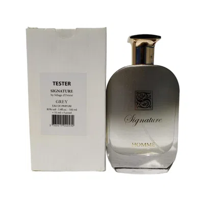 Signature Men's Grey Edp 3.4 oz (tester) Fragrances 3760415040530 In Black