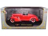 Signature Models 1935 Auburn Speedster Coral Red 1/32 Diecast Model Car By