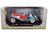Signature Models 1935 Duesenberg Ssj Convertible Blue And Red 1/32 Diecast Model Car By