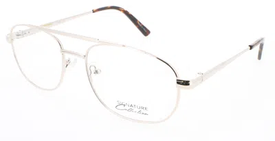Signature Optical Glasses Brown In Silver