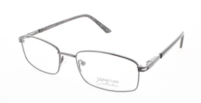 Signature Optical Glasses Gunmetal In Gray