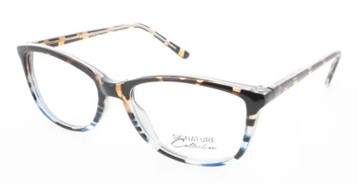 Signature Optical Glasses Torttobluestripe In Transparent