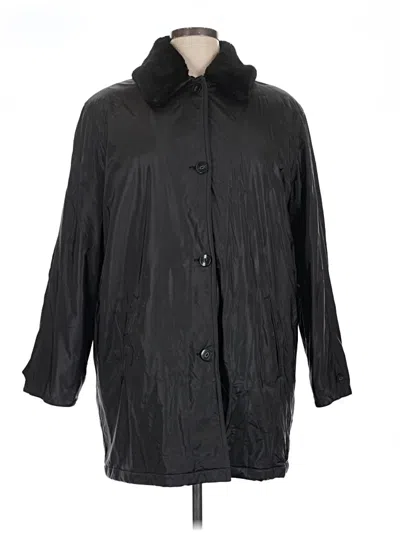 Pre-owned Signature Raincoat In Black