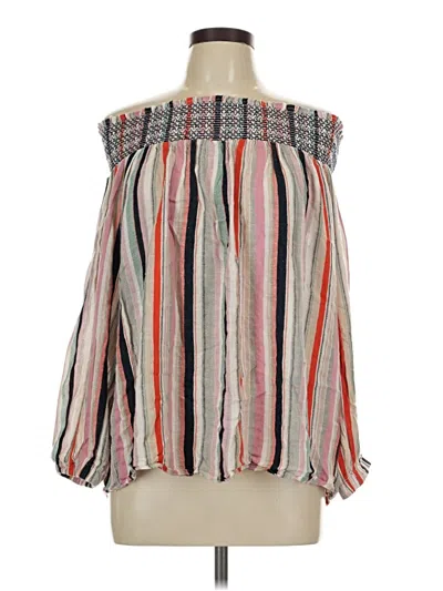 Pre-owned Signature Studio 3/4 Sleeve Blouse In Gray