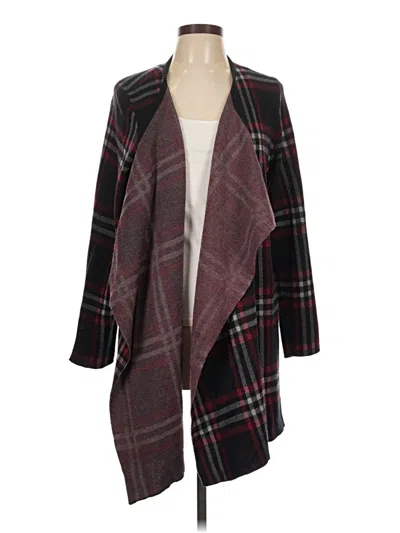 Pre-owned Signature Studio Cardigan Sweater In Burgundy