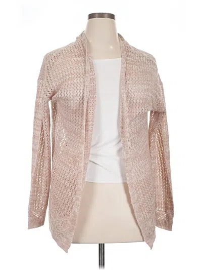 Pre-owned Signature Studio Cardigan Sweater In Tan