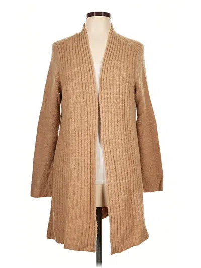 Pre-owned Signature Studio Cardigan Sweater In Tan