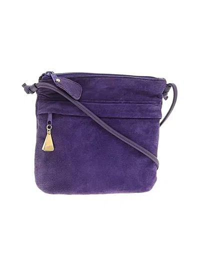 Pre-owned Signature Studio Crossbody Bag In Purple